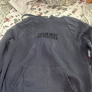 Eras tour sweatshirt with some discoloration